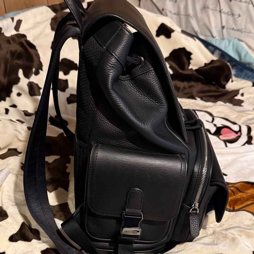Michael Kors Black Men's Backpack with MK Logo - Picture 5 of 5